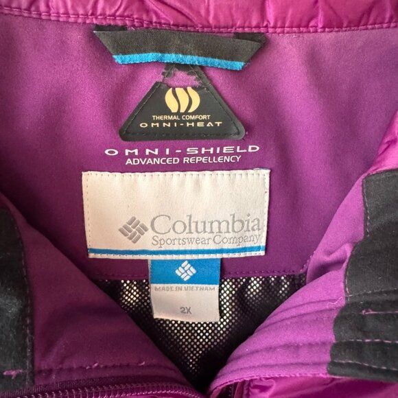 COLUMBIA Women's Insulated Coat Omni-Heat Omni-shield Jacket Size 2X XXL - Picture 2 of 5